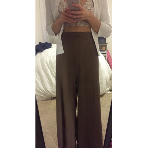 Silky wide leg trousers - Picture 2 of 3
