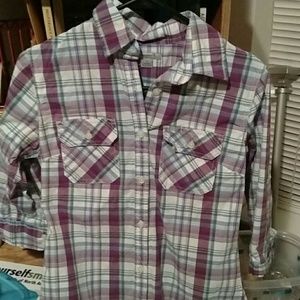 Carhartt Women 3/4 Sleeve Button Up