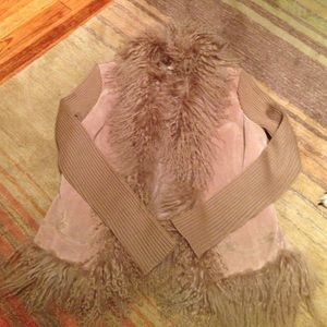 Almost famous sheep skin/hair jacket