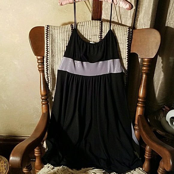 Wrapper black and silver dress