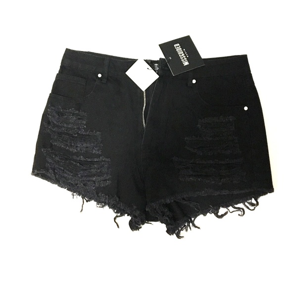 Black booty shorts