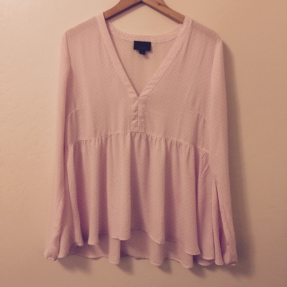 Pink Long Sleeve Blouse NWOT