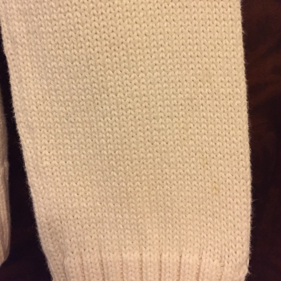 LOFT Cream Turtleneck Sweater with Button Detail - Picture 8 of 8