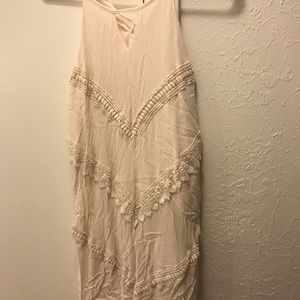 Perfect Beige Sleeveless Dress