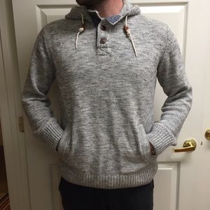 H&M Henley Sweater w/ Hood