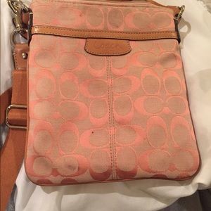 Light pink coach bag