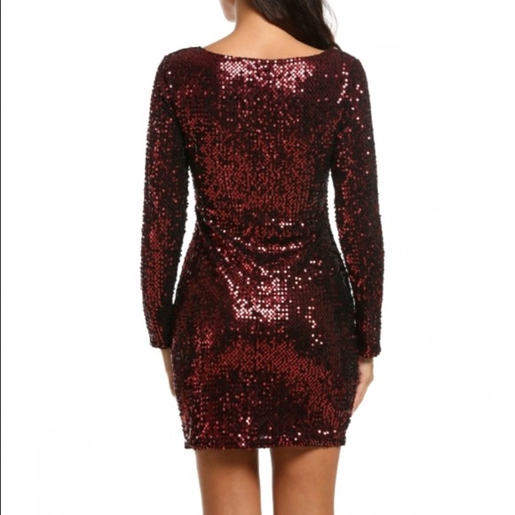 Sale! Red Sequin Dress - Picture 4 of 4