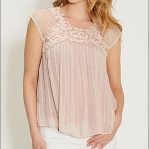 Lace baby doll tunic