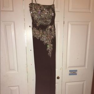 Xs black long dress