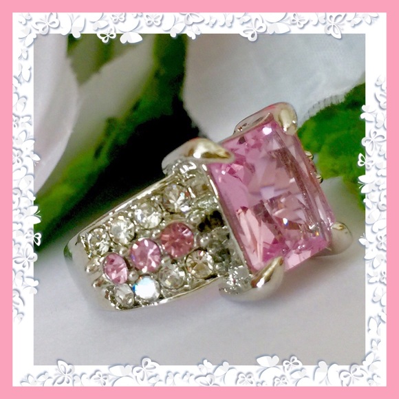 🌺🌴🌺 NWOT:  PINK TOPAZ GEMSTONE RING 🌺🌴🌺 - Picture 4 of 4