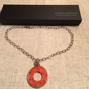 Silpada Sponge Coral Necklace Retired
