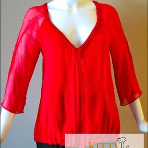 DVF - Red Diane von Furstenberg Blouse DVF - Red Diane von Furstenberg Blouse