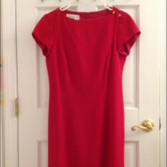 Evan Picone red cocktail dress size 8