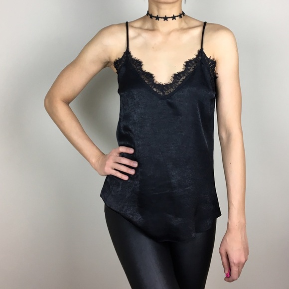 Sienna French lace camisole top in Black - Picture 4 of 4