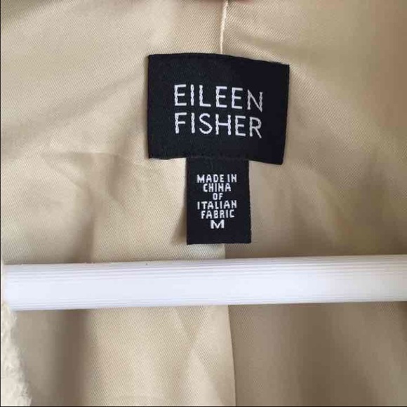 EILEEN FISHER Cream Wool Sweater Blazer - Picture 2 of 4