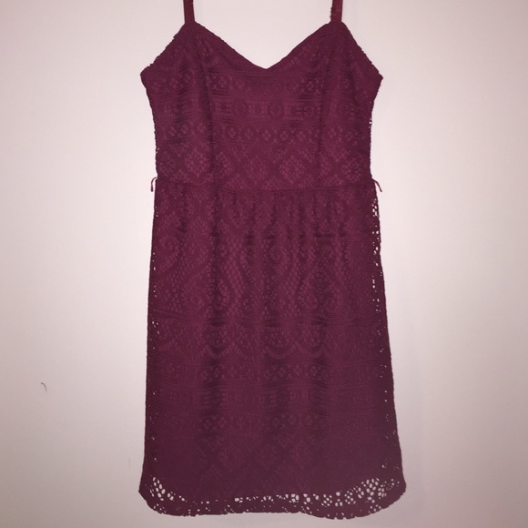 Maroon dress, nice design