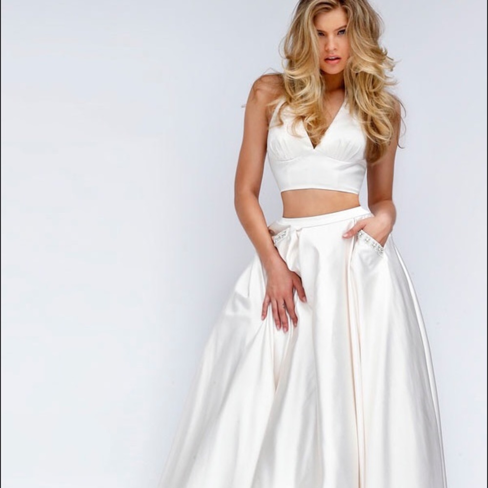 🎀 MICHAEL ANGELO SATIN A-LINE LONG SKIRT