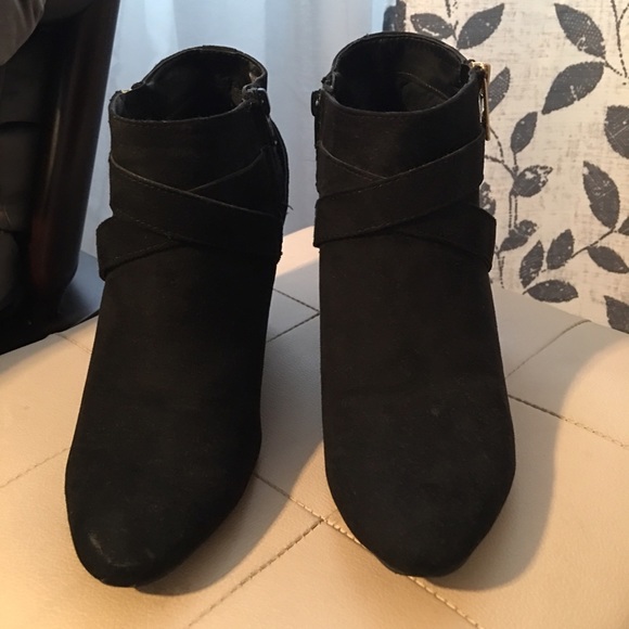 Mossimo Black Suede Booties.