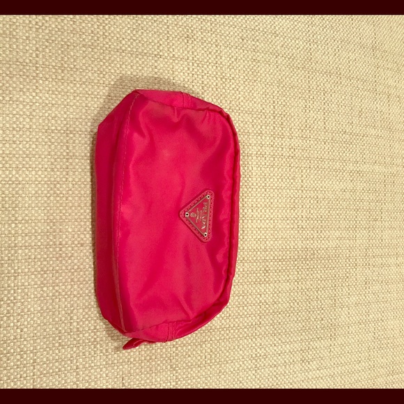 Prada Nylon pink pochette- small