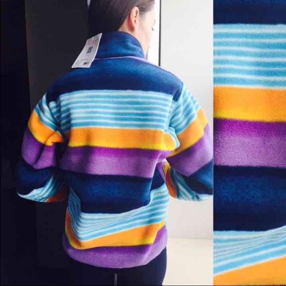 💕Patagonia💕Synchilla Fitz Stripe Navy XXS - Picture 2 of 4