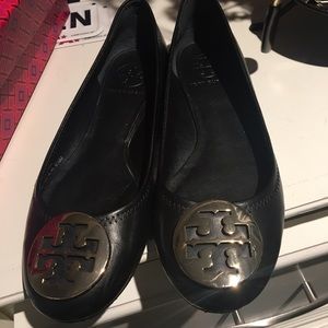 Black Tory Burch Reva Ballet flats