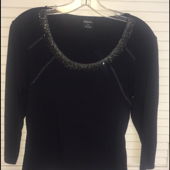 Tribal Holiday Blouse Petite Small