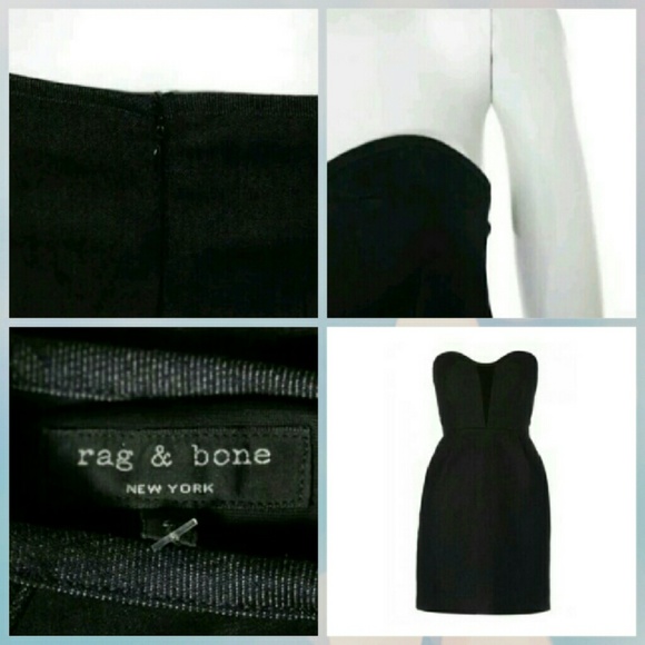 RAG & BONE Denim  W/ Suede Stapless Mini Dress - Picture 6 of 6