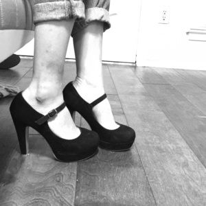 Black heels