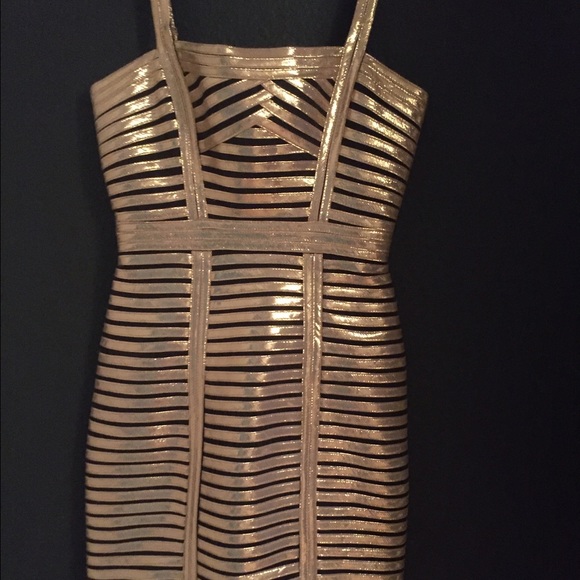 BCBG Gold Dress