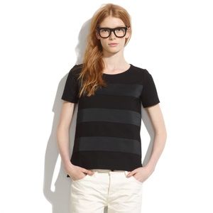 Madewell Satin Striped Tee