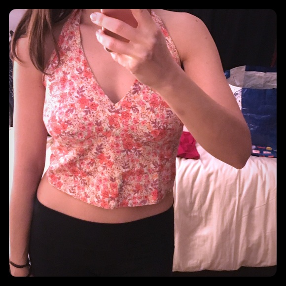 Cute floral halter