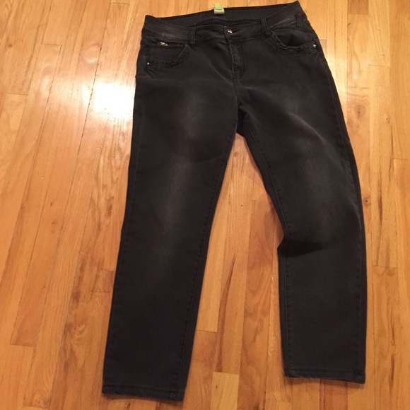 Adam Jacobs charcoal stretch jeans