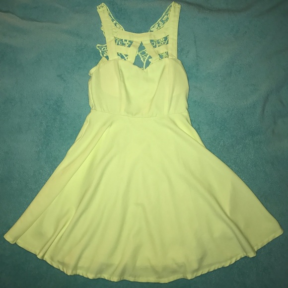 Lace back dress