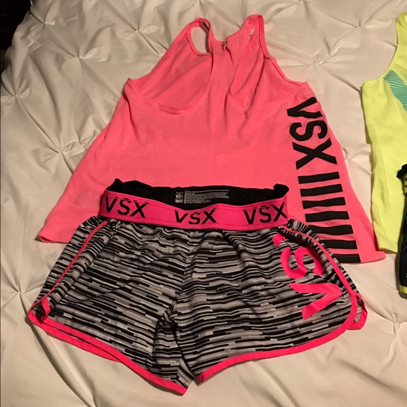 Victoria's Secret workout tank and shorts