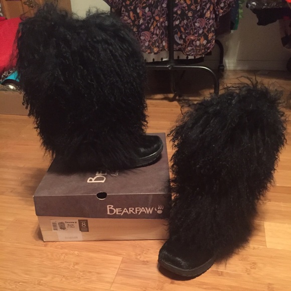Authentic real fur boots