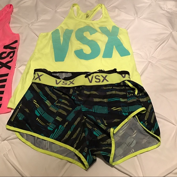 Victoria's Secret workout tank and shorts