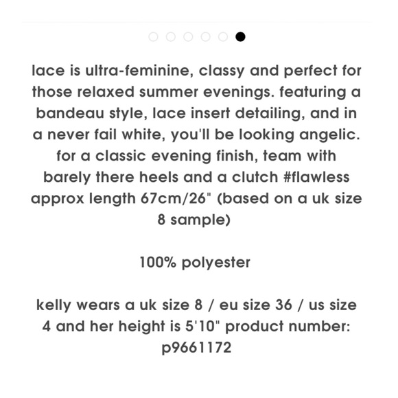 NWT Missguided Lace Bandeau White Playsuit - Picture 3 of 5