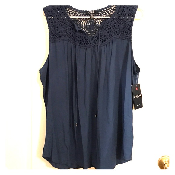 NWT navy blue top