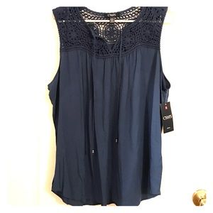 NWT navy blue top