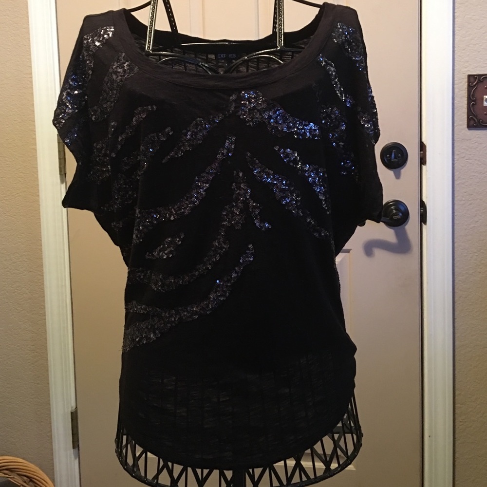 EXPRESS Size Small sequin Blouse