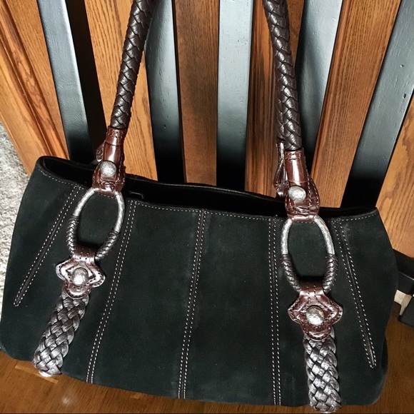 Brighton suede leather handbag