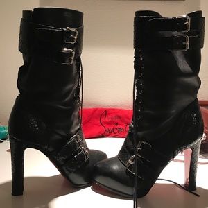 Christian Louboutin ankle boots.