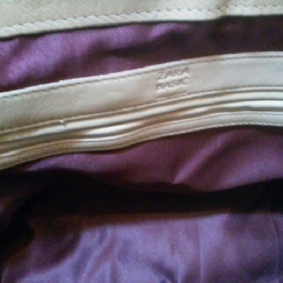 NWOT Zara Leather Messenger Bag - Picture 3 of 4