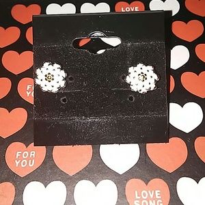 SOLID 925 SILVER DAISEY EARRINGS