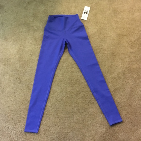 Alo Airbrush Legging Electric Blue Glossy