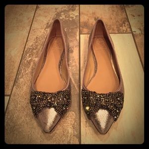 Tory Burch Vanessa Embellished Bow Flat