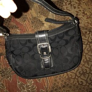 Small authentic coach shoulder purse