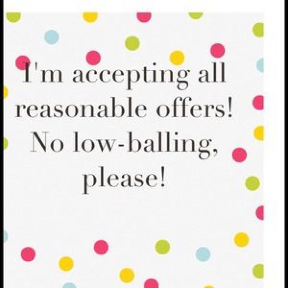 This weekend only accepting ALL reasonable offers!
