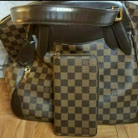 LOUIS VUITTON Damier Verona GM and Zippy Wallet