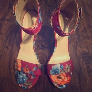 Flower Print heels